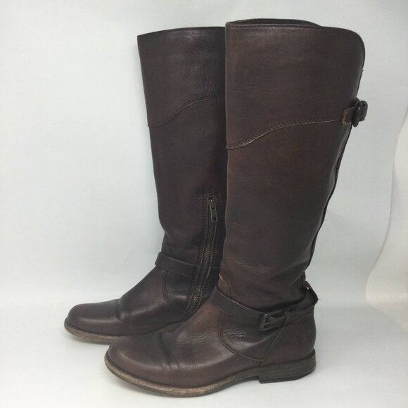 Frye Philip Riding Boots Deep Brown Leather 7B - Picture 5 of 14